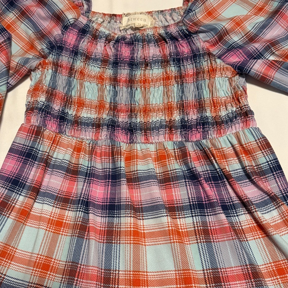 btween Colorful Plaid Kids Dress - Picture 4 of 5